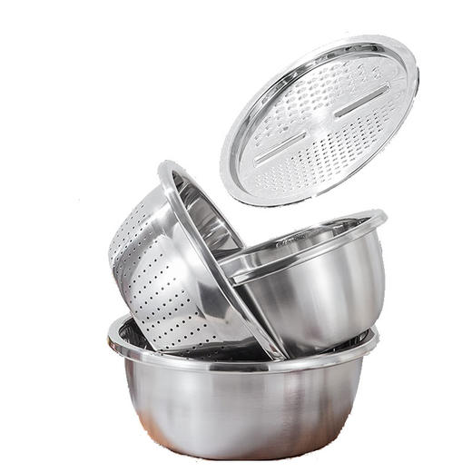 康巴赫不锈钢盆三件套 商品图0