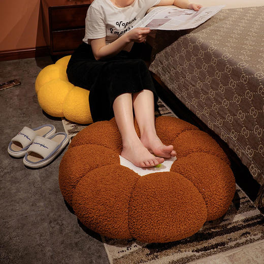 【南瓜蒲团坐垫！Q弹软棉】日式南瓜蒲团坐垫沙发客厅靠枕卧室飘窗榻榻米屁股垫地板软坐垫女。ry 商品图2