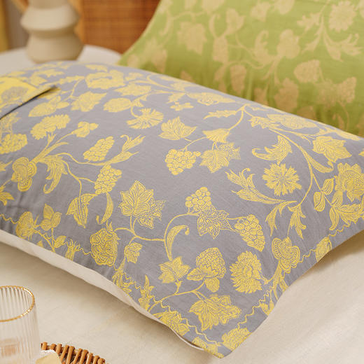 复古花卉枕巾全棉高档轻奢高级感四季通用高端舒适耐用亲肤 商品图1