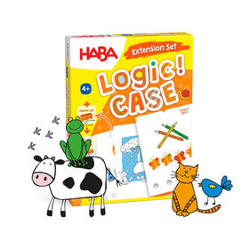 德国 HABA 逻辑游戏-拓展卡牌 题卡补充包 不含底座 4岁 【动物】主题 -306122