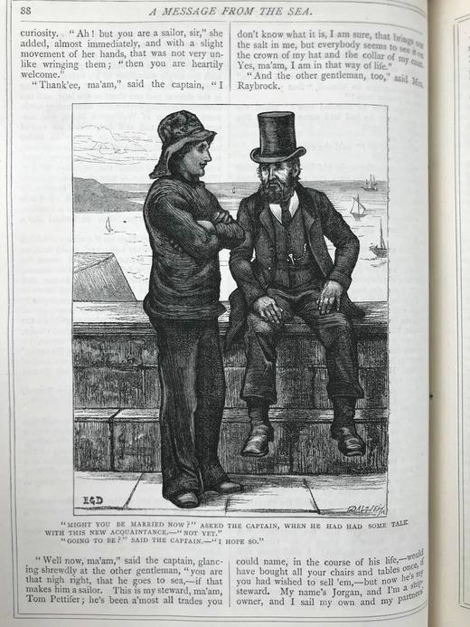 约19世纪后期 狄更斯《圣诞故事集/美国游记与意大利游记》 41幅插图 真皮精装16开 商品图7