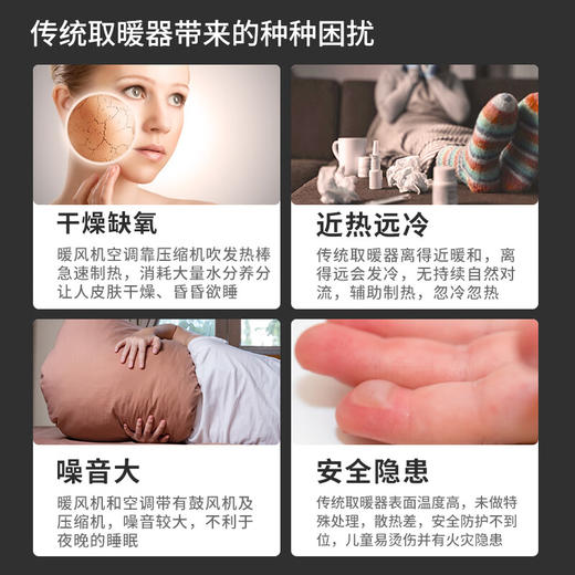 利维斯顿（ILVSD） 德国取暖器节能家用省电暖风欧式快热炉暖气片浴室暖风机电暖气大面积电暖器 2200w APP操控 ≤20㎡适用【加湿】 商品图5