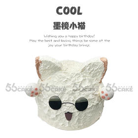 墨镜小猫立体蛋糕（提前24小时订购）