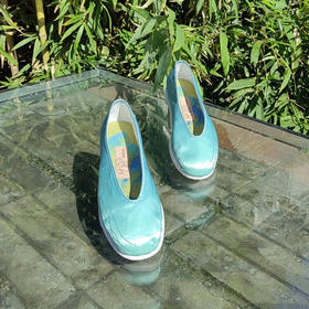 内联升手工女鞋坤千只此青绿系列千载青绿QL8733