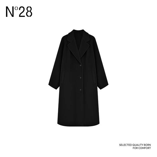 N°28 秋冬女款羊绒百搭外套宽松舒适中长款双面呢大衣8A51D607  商品图1