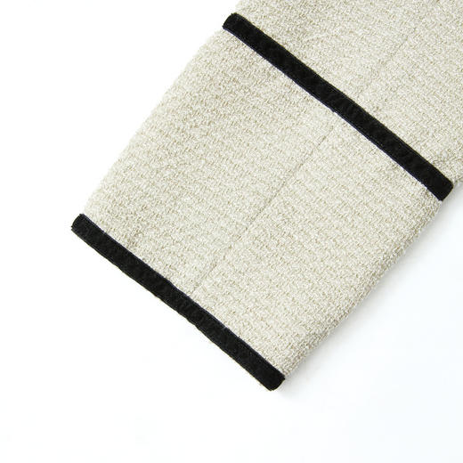 西遇短款小香风外套女新款小香风撞色蝴蝶结领上衣D3742631 商品图5