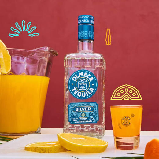 奥美加（OLMECA）银标龙舌兰酒 特其拉酒 墨西哥进口洋酒 调酒基酒 700ml 商品图2