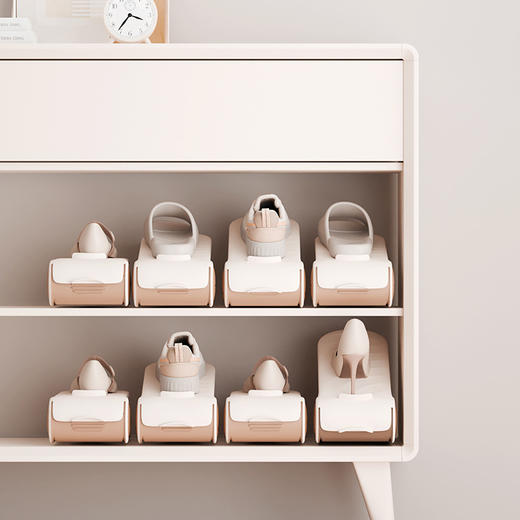 「两个装！双层可调节」日悦星辰可调节收纳双层加厚鞋架 分层鞋托居家日用宿舍鞋子收纳整理架鞋柜 商品图3