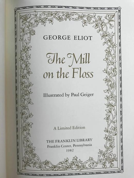 含藏书票！限量版！乔治·艾略特《弗洛斯河上的磨坊》 配多幅精美插图 豪华皮装18开 商品图4