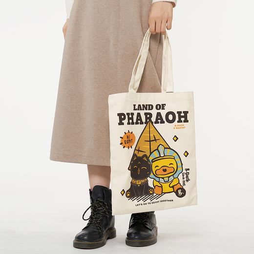 大英博物馆Bastet X B.Duck小黄鸭系列帆布包单肩包 商品图1