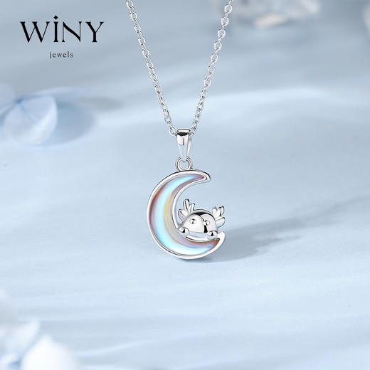 Winy925纯银遇见小鹿项链送女友闺蜜节日生日礼物 商品图0