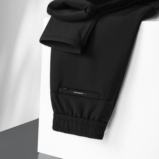 【加绒】【新款DSF】大依优型大码松紧腰直筒休闲加绒运动裤卫裤休闲裤加肥加大运动长裤胖子裤子 商品图3