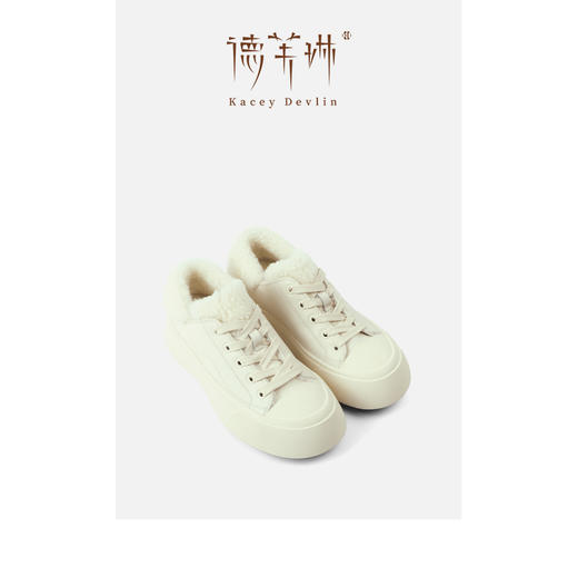 德芙琳Kacey Devlin胖头毛毛鞋复古秋冬女鞋保暖KD8062 商品图1