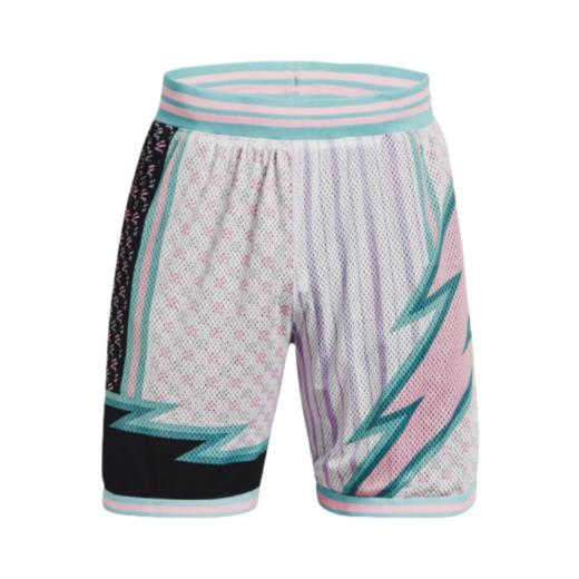 安德玛UA库里Curry男子夏季8英寸宽松透气运动短裤1377866-100【库存有限 无货将做退款】 商品图3