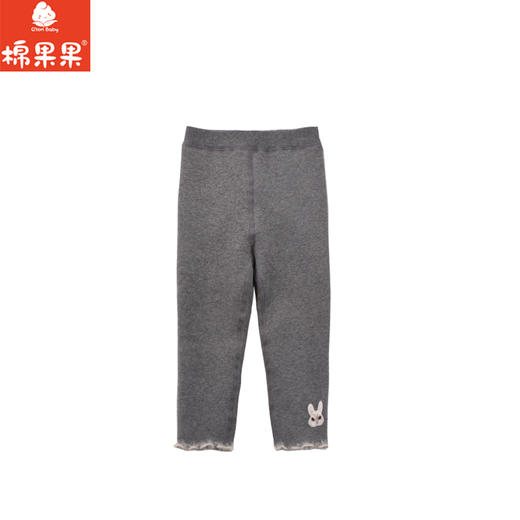棉果果专柜同款冬季新品女童复合绒打底裤M422206424619 商品图0