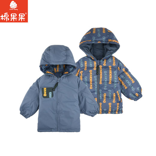 棉果果专柜同款冬季新品男童双面穿羽绒服M412102924549 商品图3