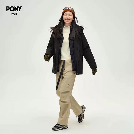 4.9折【自营】pony/波尼  波尼三合一外套男子2024冬新款轻户外上装 244M2CT06BK 商品图1