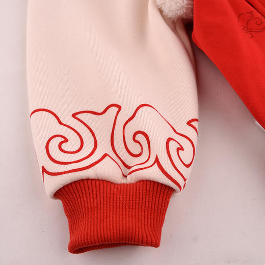 棉果果专柜同款冬季新品男童女童中国风夹棉卫衣M502180824660 商品图3