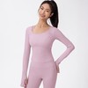 跃牌【欲动春风】系列 秋冬瑜伽服带胸垫裸感紧身显瘦健身上衣42555 商品缩略图6