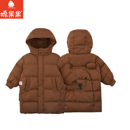 棉果果专柜同款冬季新品男童女童中长款羽绒服M402102924541 商品图4