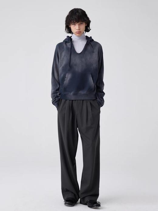 Simple Project/K24154/徽标logo腰头打褶西裤 商品图1