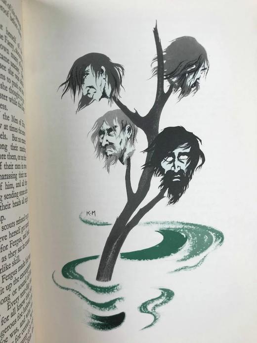 1960年 爱尔兰萨迦与民间故事集 数十幅插图 精装大32开 商品图10