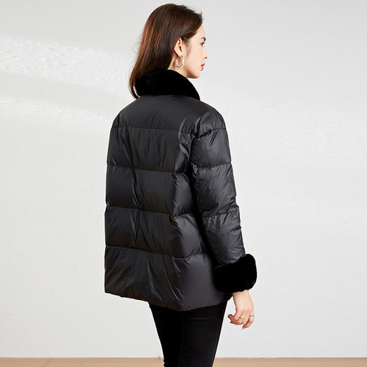 【高货kbnq】全新升级【铂金会员735/天猫989/差价254】(21147) 洛诗琳2024秋冬高级感国风小个子立领保暖短款羽绒服 商品图4