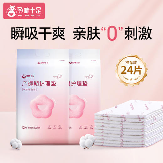 【品牌自营】孕味十足孕产妇产褥垫产后专用护理垫一次性床单大号月经垫12片 商品图3
