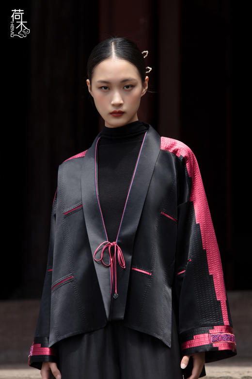 荷木HEMU丨高定苗绣·短外套 商品图0