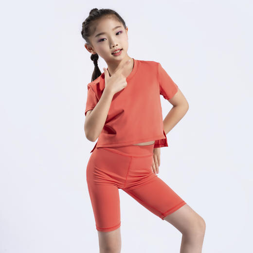 跃牌【欲动春风】儿童系列 短袖短裤套装23205+23403 商品图2