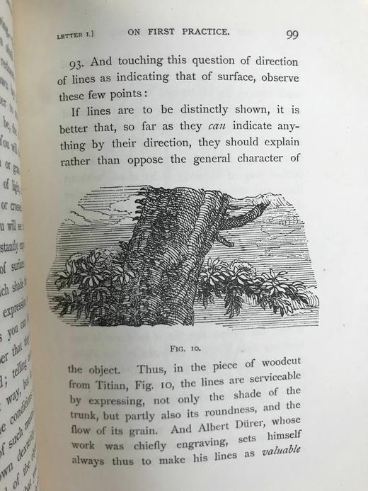 札尼斯朵夫工坊特装本！含藏书票！1904年 约翰·罗斯金《绘画的要素》 作者亲绘插图 全真皮精装32开 商品图12