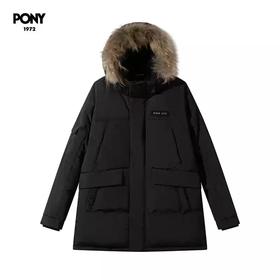 4.9折【自营】pony/波尼  1972秋冬新品女灰鸭绒防泼水耐磨保暖羽绒服 244W2OF38BK