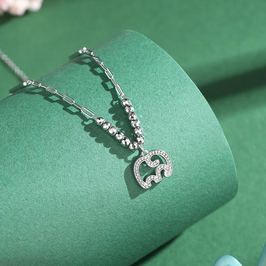 Winy925纯银吉祥小象项链送女友闺蜜节日生日礼物 商品图1