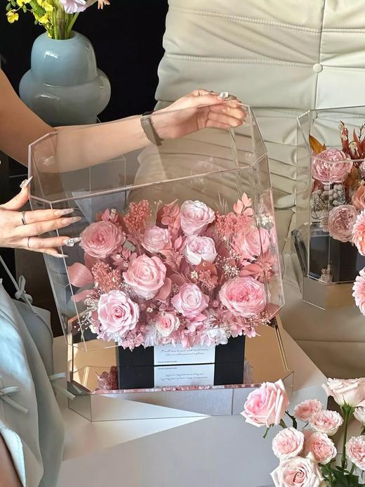 特别定制永生花温馨花园城堡生日送礼商务送花礼物 商品图1