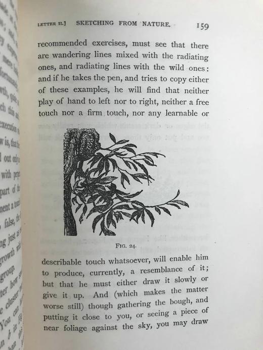 札尼斯朵夫工坊特装本！含藏书票！1904年 约翰·罗斯金《绘画的要素》 作者亲绘插图 全真皮精装32开 商品图6