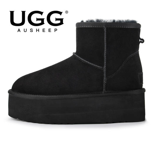 澳洲UGG低筒厚底羊皮毛一体雪地靴女士秋冬鞋女鞋 商品图6