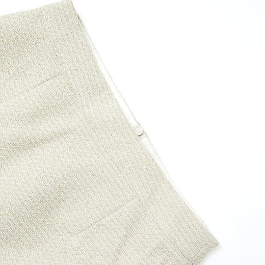 西遇短款杏色半裙女冬季新款显瘦优雅贵气小A字版型裙子D3742641 商品图5