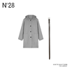 【破价】N°28 女款中长款毛呢外套山羊绒连帽休闲舒适双面呢大衣8A51D632 商品缩略图0