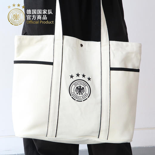 【官方正版】德国国家队 | 白色队徽款手提包托特包大容量球迷周边 商品图3