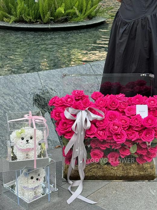 网红爆品迷你比熊永生花生日送花送闺蜜送女朋友特别礼物 商品图9