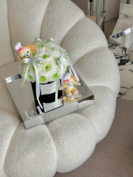 蝴蝶结永生花玩偶抱抱桶 商品图11