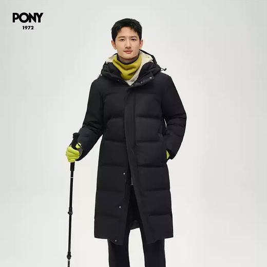 4.9折【自营】pony/波尼  秋冬新品男子锁温保暖灰鸭绒羽绒服 244M2OF12BK 商品图0