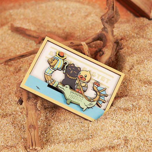 大英博物馆Bastet X B.Duck小黄鸭系列木质开门冰箱贴 滑动木质冰箱贴 商品图3