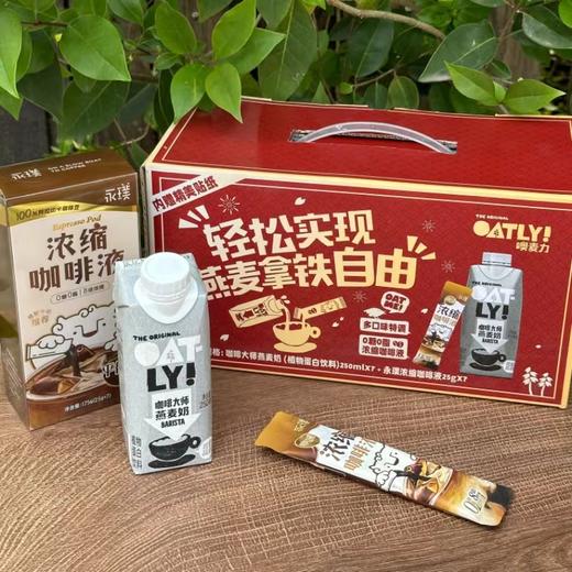 OATLY拿铁自由（咖啡大师便携装+永璞咖啡液）7+7礼盒 1750ml+175g 商品图1