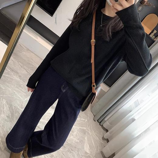 24秋冬- 肩线显瘦坑条密针合身款内搭毛衣【包邮/三天无理由退换】 商品图14