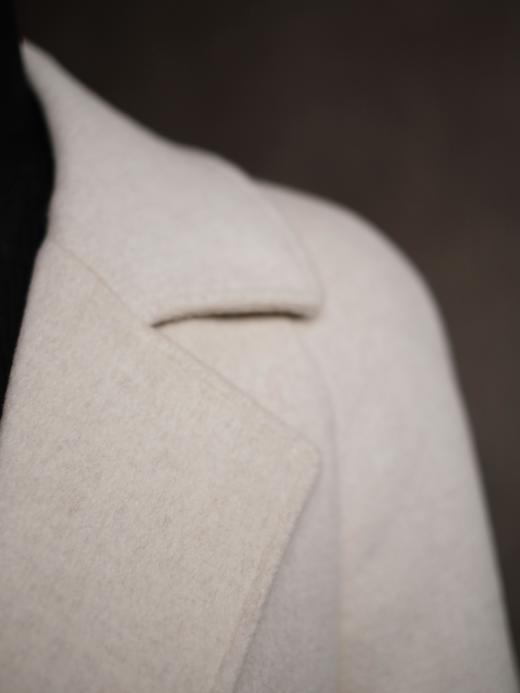 Le Palais 20%羊绒35%蚕丝45%美丽诺羊毛800克插肩袖候场大衣 商品图2