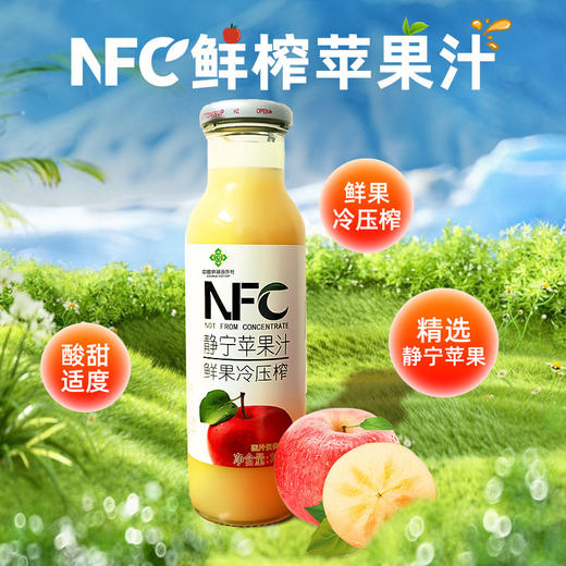 【静宁馆】NFC鲜榨苹果汁  300ml*10瓶 商品图0