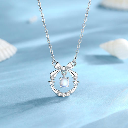 Winy925纯银波澜心动项链送女友闺蜜节日生日礼物 商品图0