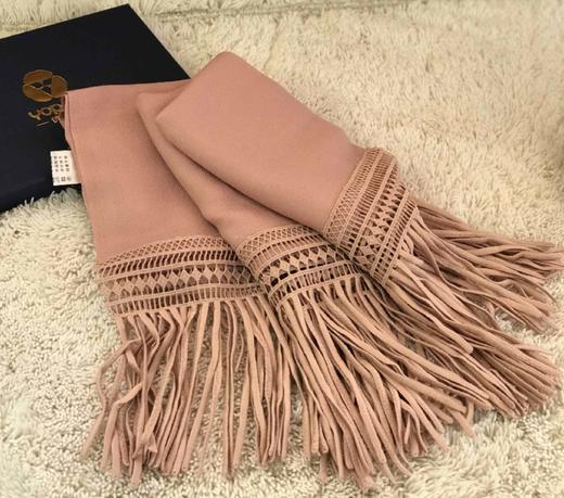 优品堂【流连翩翩】羊毛🐑围巾披肩两用 商品图10