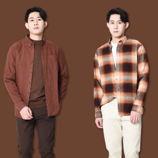 佐丹奴男装秋冬款厚衬衫 01042625 商品图2